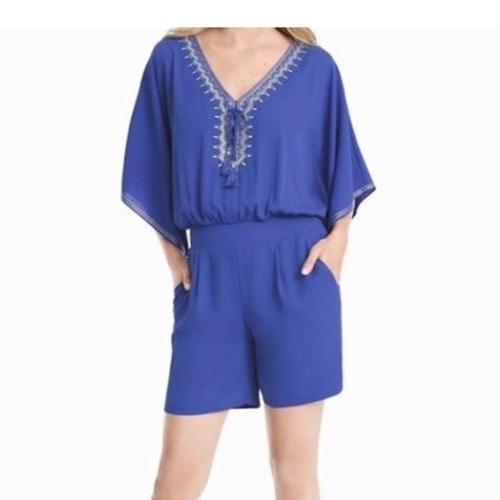 WHBM periwinkle romper size 6